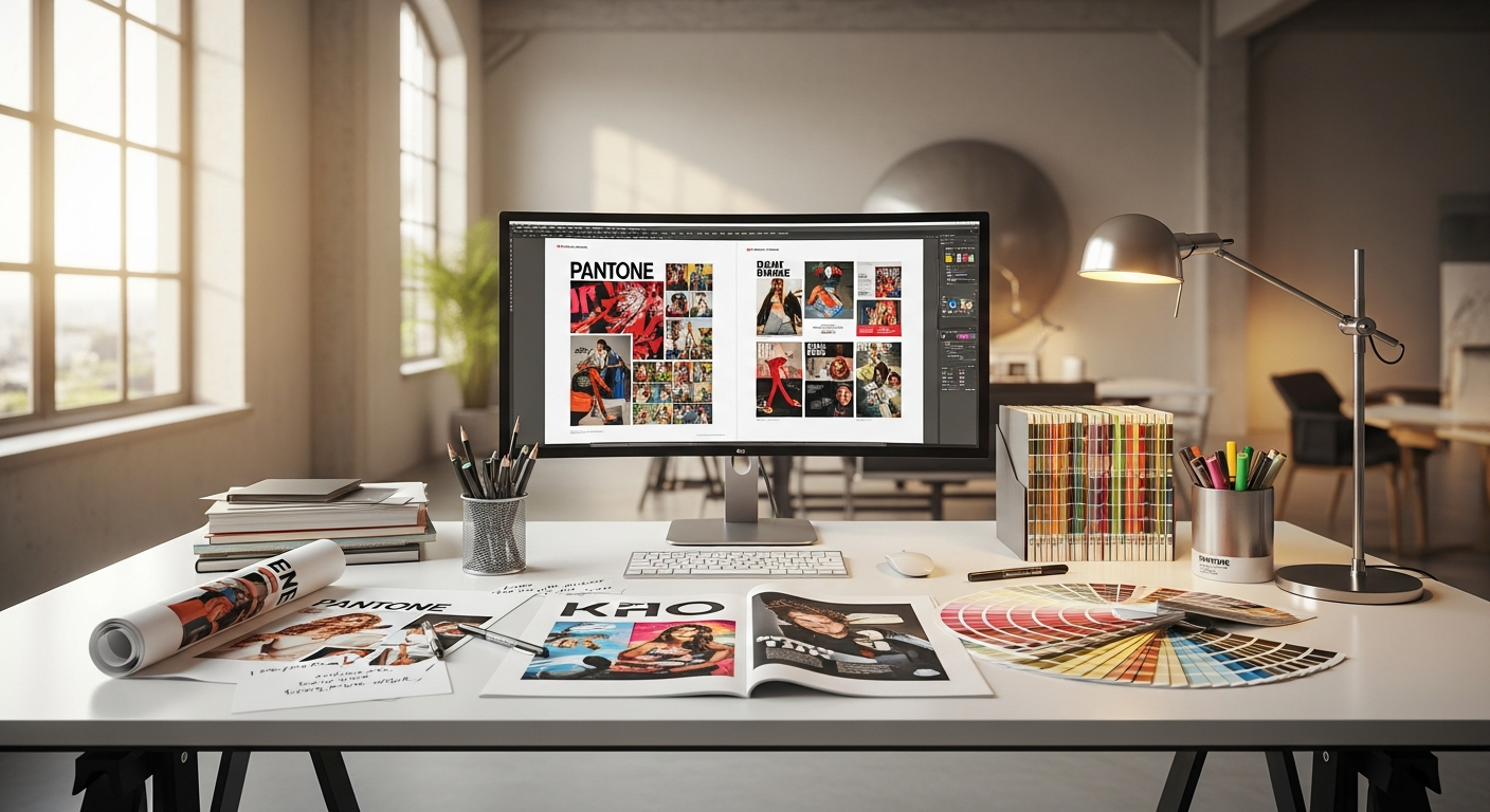 Kreatives Grafikdesign-Atelier